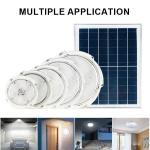 Indoor Outdoor Solar LED Ceiling Light 40W 60W 100W 200W 300W For Bedroom /
