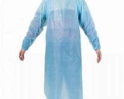 China Soft Spp Disposable Plastic Gowns , Polypropylene Coveralls Eco - Friendly factory