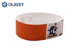 China Multi Color Beautiful Disposable RFID DuPont Paper Bracelet For Hospital / Hotel factory