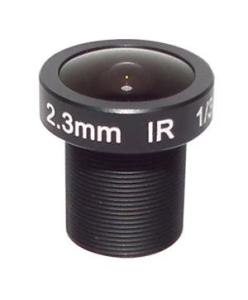 China 3.0 Megapixel Fixed M12 Lens 2.3mm 172 Degree 1/3 inch For CCTV camera factory