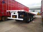60 Tons Flatbed Container Trailer For Bulk Cargo Transport