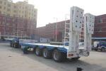 3 Axles 60/80/100 Tons Container Chassis Loader Lowbed Truck Low Bed Trailer Low