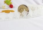 Hollow Out Polyester Edging Lace Trim , Decorative Water Soluble Lace Trim For