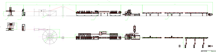 china manufacturer galvanized carbon steel tube rolling line