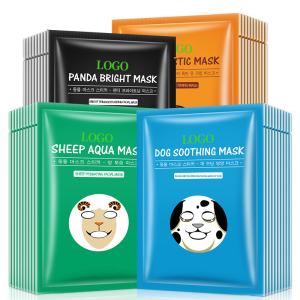 China Cute Animal Face Sheet Masks , Moisturizing Face Mask With Faint Fragrance factory
