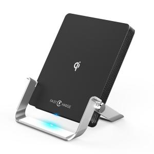 China Suspension Quick Charge Qi Wireless Charging Stand Qi Wireless Aluminum factory