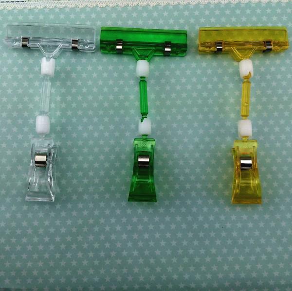 Special offer sales transparent shelves clip to POP advertising price tag clip
