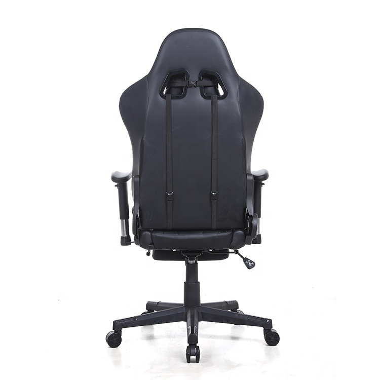 Contemporary Design High Back Leather Racing Computer Gaming Chair for Serious Gamers