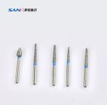 Metal 10packs/Box Safe End Diamond Finishing Burs In Dentistry