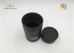 Custom Printed Black Color Cardboard Cylinder Tubes , Deodorant Paper Tube