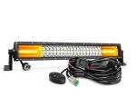 Triple Row Amber LED Light Bar , 22 Inch Amber White LED Light Bar