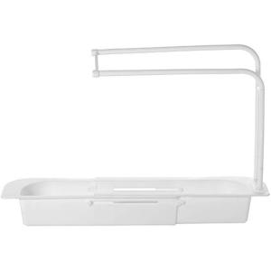 Pp Telescopic Sink Shelf / Expandable Storage Drain Basket Customizing