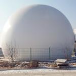 Automated Ground Mounted Double Membrane Biogas Storage Tanks For Cow Farm