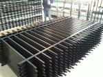 Customized Black Zinc Steel Metal Garrison Fence Panels Maintenance Free