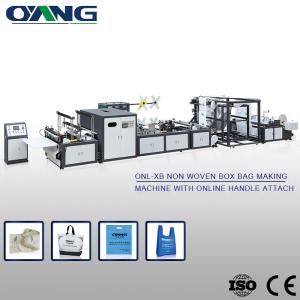 China Automatic Non Woven Shopping Bags Making Machinery for Handle Bag factory