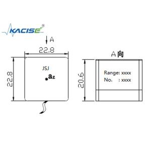 Magnetic Suction Linear Accelerometer Sensor Uniaxial Module Vibration
