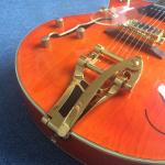 Hollow body jazz electric guitar, Double F holes,Ebony Fingerboard,Tremolo