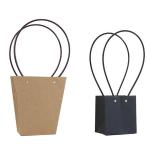 Black Customized Color Printed Luxury Cardboard Paper Flower Rose Pack Box Bags