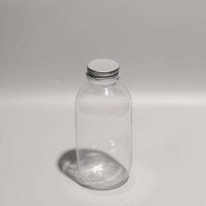 China 300ml Screw On Lid Plastic PET Bottle For Boba Tea Coffee And Cold Juice factory