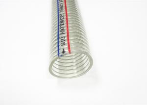 China Flexible PVC Steel Wire Hose , Reinforced Spiral High Pressure Suction Hose factory