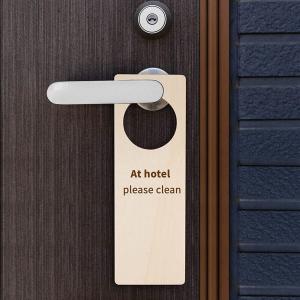 China Engraving Custom DIY Wooden Door Hanging Made From Wood Chips factory