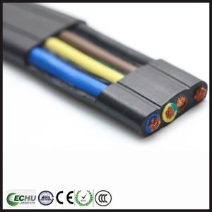 China 4 Core Flexible Flat Crane Cable, ECHU Cable factory
