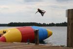 Inflatable Water Pillow , Inflatable Rainbow Water Blob For Water Sports