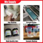 Automatic paper cups screen printing machine printer sell plastic auto printer
