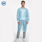 S&J nonwoven disposable waterproof long sleeve pe laminated level 1 isolation