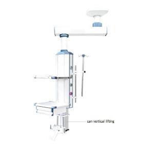 Aluminum Alloy Gas Medical Ceiling Pendant 800mm Length 340 Degree