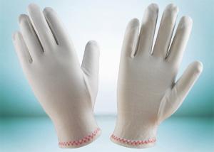 China Light Weight 75D Lint Free Gloves Interlock Finger Style 100% Nylon Material factory