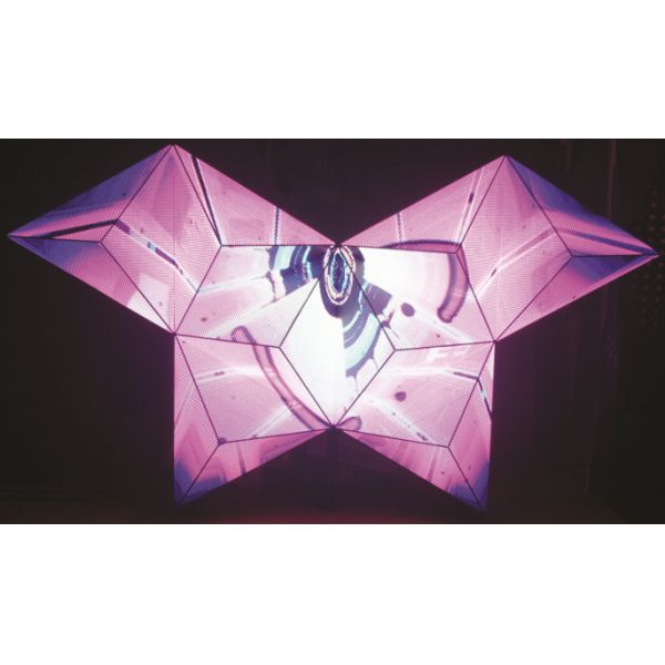 China Nightclub Decoration 3d Custom LED Display Screen Video Dj Booth Full Color AC 110-220V factory