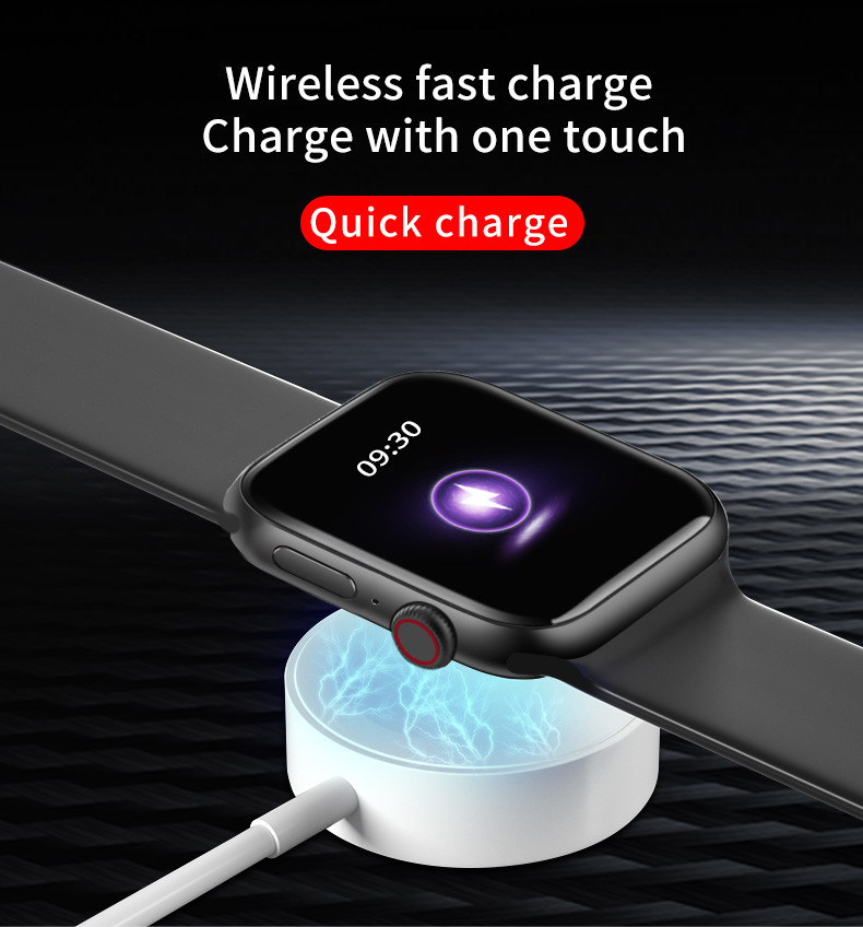 IPS 360x385 Wireless Charging Smartwatch Android IOS 170mAh