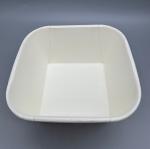 Eco-friendly White Paper Meal Container Box Square 300ml 400ml 500ml 650ml 750ml