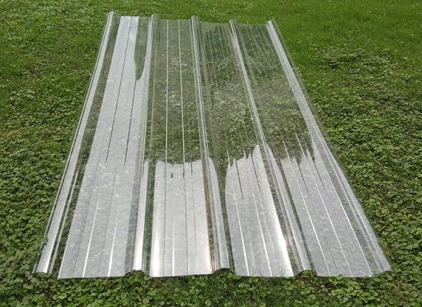 0.8-3mm Corrugated Transparent Roofing 100% zhengfei UV Virgin Material UV