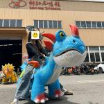 Shopping Mall Animatronic Dinosaur Ride Electric Scooter for Kids