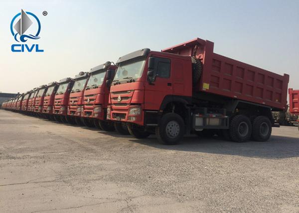 China 6x4 EuroII Heavy Duty Dump Truck 10 Wheels 371HP LHD 20-30tons sand tipper truck factory