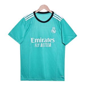 2021-2022 Retro Green Real Madrid Jersey Group Customization