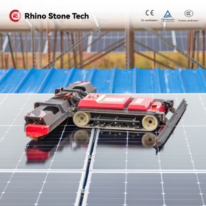 Wireless Control System Electric Photovoltaic Cleaning Robot with Remote Control