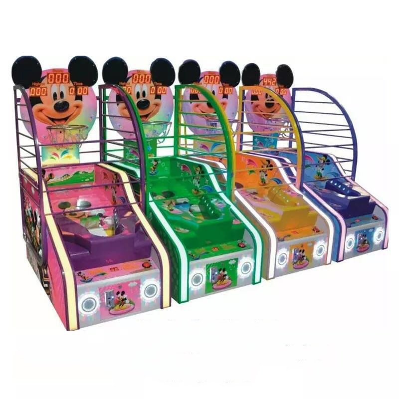 children Basketball Shooting Game Machine Coin Pusher L160 * W80 * H220CM size