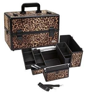 China Fine Finished Aluminum Makeup Train Case Personalised Logo Printed With 3 Trays factory
