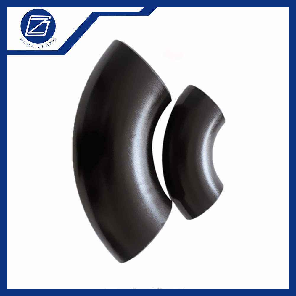 Seamless Pipe Fittings Black Painting Butt Weld Semi Seamless CE Approved