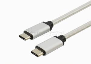 China Aluminum Foil 2A Nylon Braided Type C USB Cable For Mobile Phone FCC Certificate factory