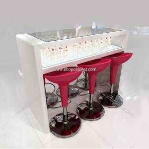 China glass cosmetic display showcase for sale in shopping mall factory