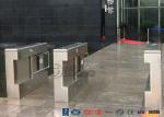 Gym Swing Barrier Gate Electronic Stainless Steel Turnstile Double Swing IP 54