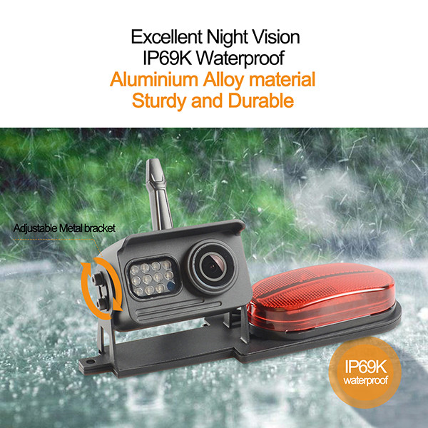 1650ft Transmission Wireless RV Backup Camera 5 Inch IPS Color Screen