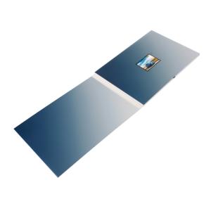 Lithium Rechargeable LCD Screen Greeting Card With USB Port Connection