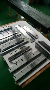 China Guillotine Blades Corrugated Paper Board Polar Cutting Knife Corrugated Long Shear Knives Cutoff Bed Rotor Blade factory