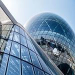 5mm - 12mm Tempered Glass Curtain Wall System Facade Cladding For Buildings