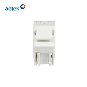 China Compact Ethernet Keystone Jack Rj45 Cat6A Cat6 UTP Toolless Termination factory